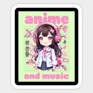 Dynamic Anime Vibes: A Journey of Color and Emotion Sticker